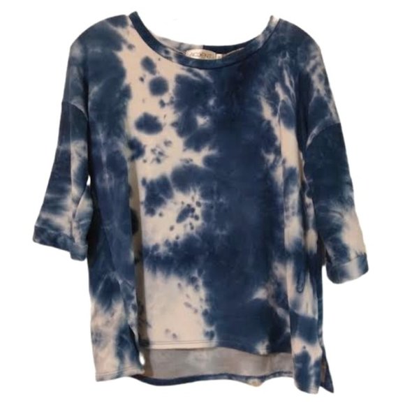 Accent Tie Dye Half Sleeve Size S/M Pullover Tunic Shirt - Picture 1 of 6